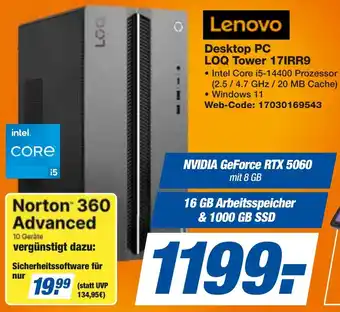 expert Techno Land Lenovo Desktop PC LOQ Tower 17IRR9 Angebot