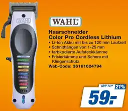 expert Techno Land WAHL Haarschneider Color Pro Cordless Lithium Angebot