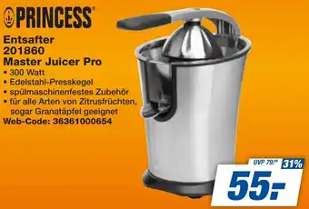 expert Techno Land PRINCESS Entsafter 201860 Master Juicer Pro Angebot
