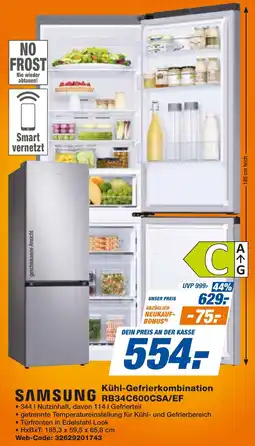 expert Techno Land SAMSUNG Kühl-Gefrierkombination RB34C600CSA/EF Angebot