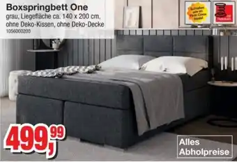 Möbelfundgrube Boxspringbett One Angebot