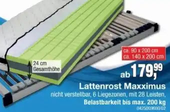 Möbelfundgrube Lattenrost Maxximus Angebot