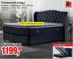 Möbelfundgrube Polsterbett Indigo Angebot