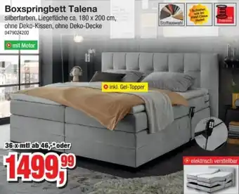 Möbelfundgrube Boxspringbett Talena Angebot