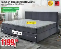 Möbelfundgrube Familien-Boxspringbett Lizano Angebot