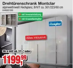 Möbelfundgrube Drehtürenschrank Montclar Angebot