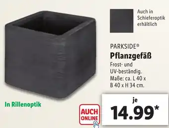 Lidl Parkside Pflanzgefäß Angebot