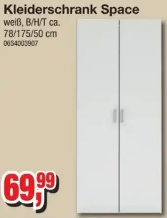 Möbelfundgrube Kleiderschrank Space Angebot