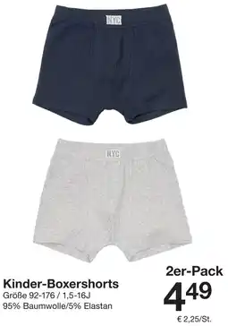 Zeeman Kinder-Boxershorts Angebot