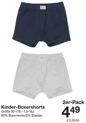 Zeeman Kinder-Boxershorts Angebot