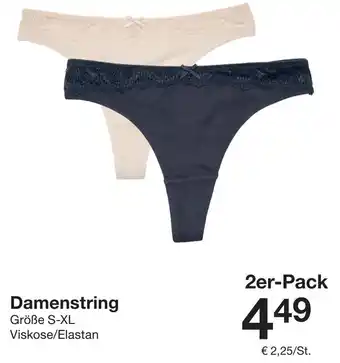 Zeeman Damenstring Angebot