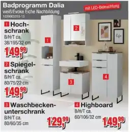 Möbelfundgrube Badprogramm Dalia Angebot