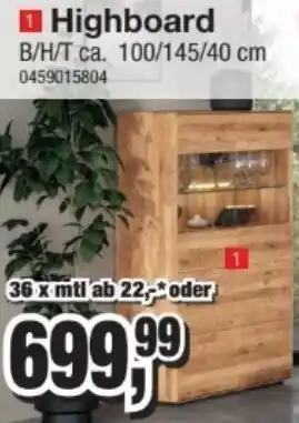 Möbelfundgrube Highboard Angebot