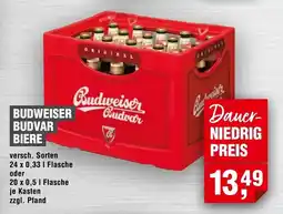 Handelshof BUDWEISER BUDVAR BIERE Angebot