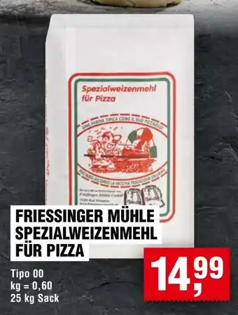 Handelshof FRIESSINGER MÜHLE SPEZIALWEIZENMEHL FÜR PIZZA Angebot