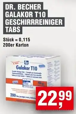 Handelshof DR. BECHER GALAKOR T10 GESCHIRRREINIGER TABS Angebot