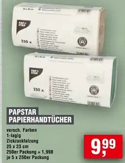 Handelshof PAPSTAR PAPIERHANDTÜCHER Angebot