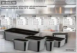 Handelshof GN-BEHÄLTER 1/1 GN Angebot
