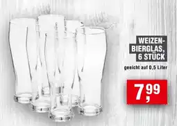 Handelshof WEIZEN- BIERGLAS, 6 STÜCK Angebot