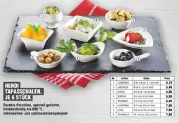 Handelshof HENDI TAPASSCHALEN, JE 6 STÜCK Angebot
