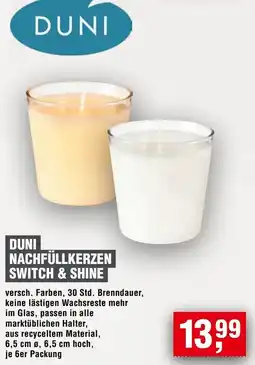 Handelshof DUNI NACHFÜLLKERZEN SWITCH & SHINE Angebot