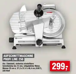 Handelshof HENDI AUFSCHNITTMASCHINE PROFI LINE 250 Angebot