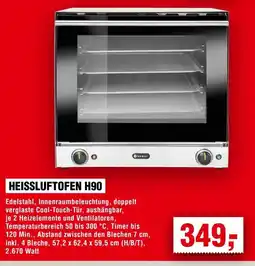 Handelshof HENDI HEISSLUFTOFEN H90 Angebot