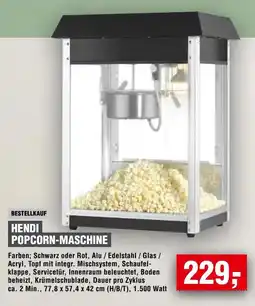 Handelshof HENDI POPCORN-MASCHINE Angebot
