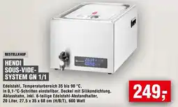 Handelshof HENDI SOUS-VIDE- SYSTEM GN 1/1 Angebot