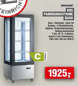 Handelshof KBS PANORAMAVITRINE QUAD Angebot