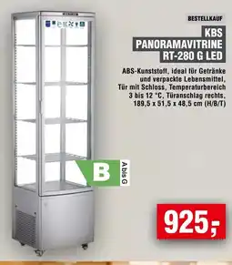 Handelshof KBS PANORAMAVITRINE RT-280 G LED Angebot