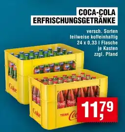 Handelshof COCA-COLA ERFRISCHUNGSGETRÄNKE Angebot