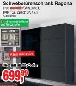 Möbelfundgrube Schwebetürenschrank Ragona Angebot
