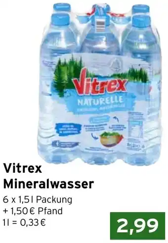 CAP Markt Vitrex Mineralwasser Angebot