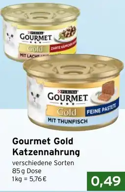 CAP Markt Gourmet Gold Katzennahrung Angebot