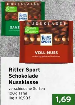 CAP Markt Ritter Sport Schokolade Nussklasse Angebot