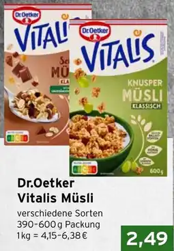 CAP Markt Dr.Oetker Vitalis Müsli Angebot