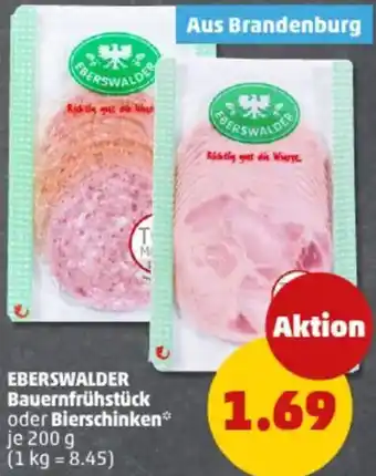 PENNY EBERSWALDER Bauernfrühstück oder Bierschinken Angebot