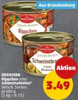 PENNY DREISTERN Rippchen oder Schweinebraten Angebot