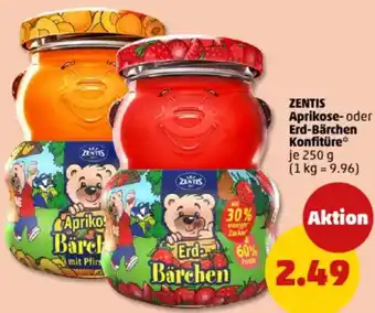PENNY ZENTIS Aprikose- oder Erd-Bärchen Konfitüre Angebot