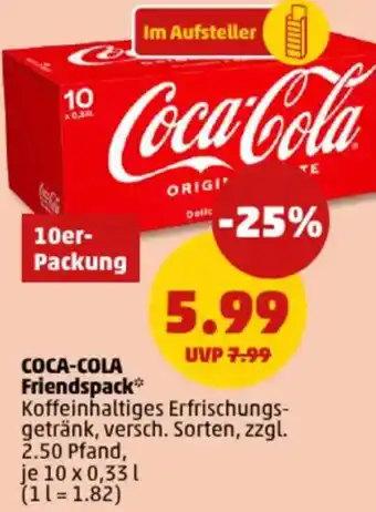 PENNY COCA-COLA Friendspack Angebot