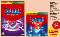 PENNY SOMAT All in 1 Extra Tabs oder Excellence 3 in 1 Caps Angebot