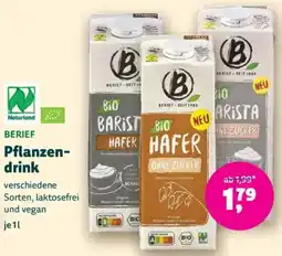 Biomarkt BERIEF Pflanzendrink Angebot
