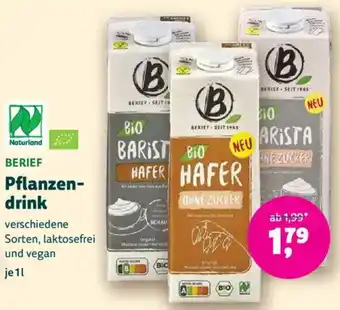 Biomarkt BERIEF Pflanzendrink Angebot