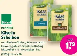 Biomarkt DENNREE Käse in Scheiben Angebot