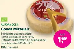 Biomarkt AURORA GOLD Gouda Mittelalt Angebot
