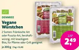 Biomarkt DENNREE Vegane Würstchen Angebot