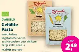 Biomarkt D'ANGELO Gefüllte Pasta Angebot