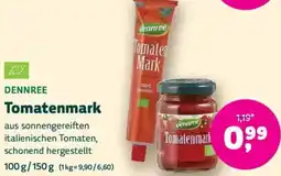 Biomarkt DENNREE Tomatenmark Angebot