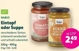 Biomarkt NABIO Eintopf oder Suppe Angebot